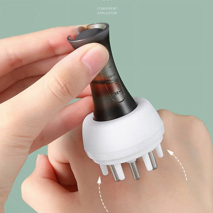 Applicateur d'Huile pour Cheveux - HairFlow™ - Noir & Blanc - Beauté Univers