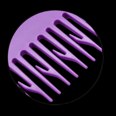 Peigne à Cheveux - ProHairComb™ - Mauve - Beauté Univers