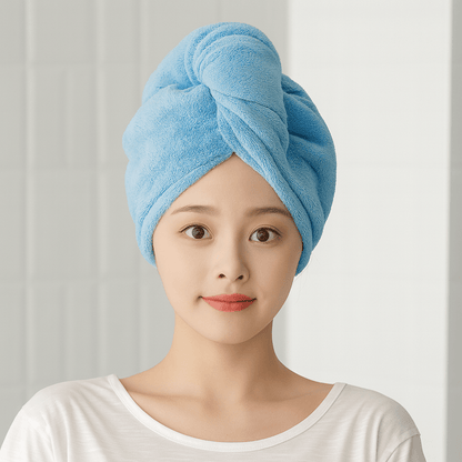 Serviette pour Cheveux - CapilDry™ - Bleu - Beauté Univers