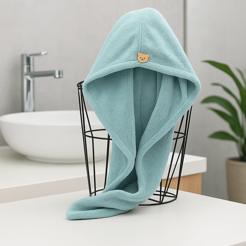 Serviette pour Cheveux - CapilDry™ - Vert - Beauté Univers